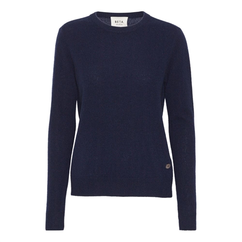 BETA STUDIOS O-NECK BASIC NAVY